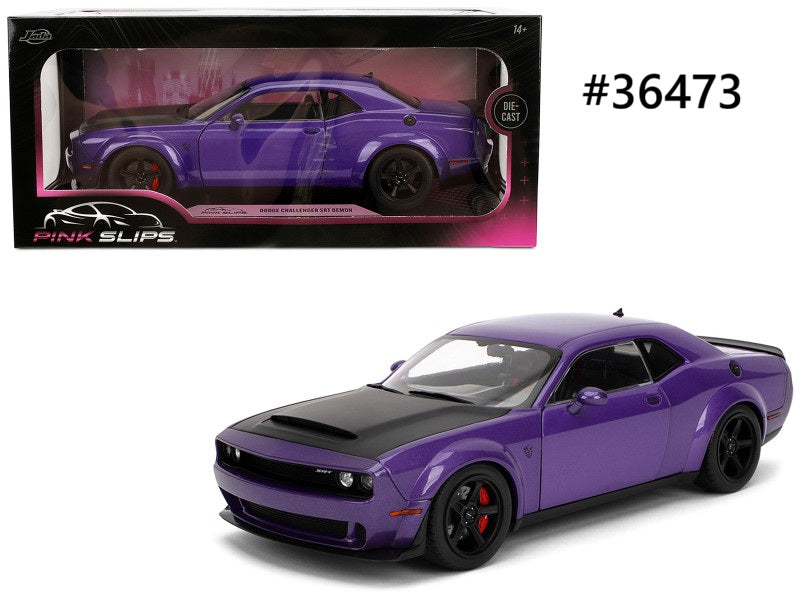 Dodge Challenger SRT Demon Jada Pink Slips 1/18