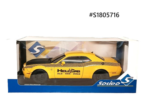 Dodge Challenger SRT HellCat Red Eye Widebody Taxi Solido 1/18