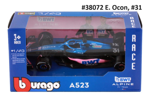 BWT Alpine A523 Formule 1 2023 Burago 1/43