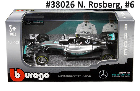 Mercedes AMG Petronas F1 W07 Hybrid Burago 1/43