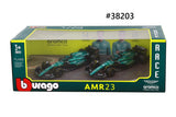 Aston Martin AMR23 2023 Emballage duo Burago 1/43