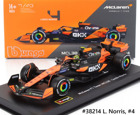 McLaren F1 Team MCL38 2024 Burago 1/43