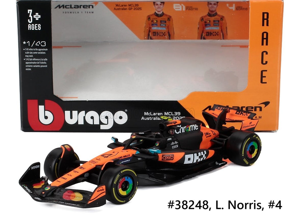 McLaren F1 Team MCL39 2025 Burago 1/43