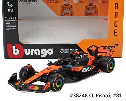 McLaren F1 Team MCL39 2025 Burago 1/43