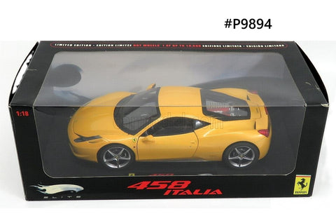 Ferrari 458 Italia HotWheels Elite 1/18