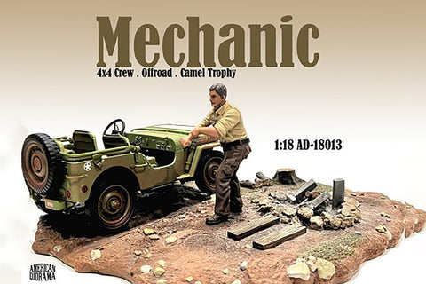 Figurine Mécanicien 4x4 Mechanic American Diorama 1/18