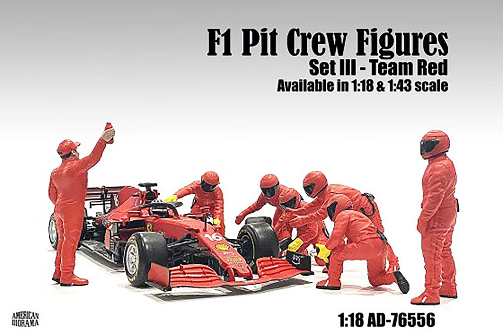 Figurines arrêt aux puits (Pit Crew) American Diorama 1/18