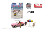 Ensemble Accessoires de plage et Beach girls American Diorama 1/64