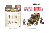 Ensemble Accessoires et Mécaniciens Off Road American Diorama 1/64