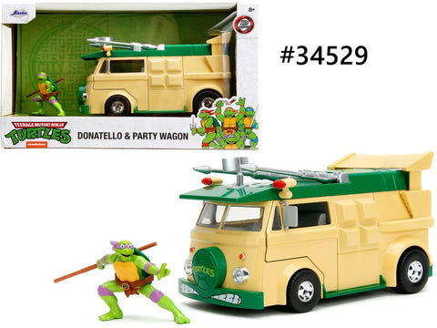 Donatello & Party Wagon Jada Hollywood Rides 1/24