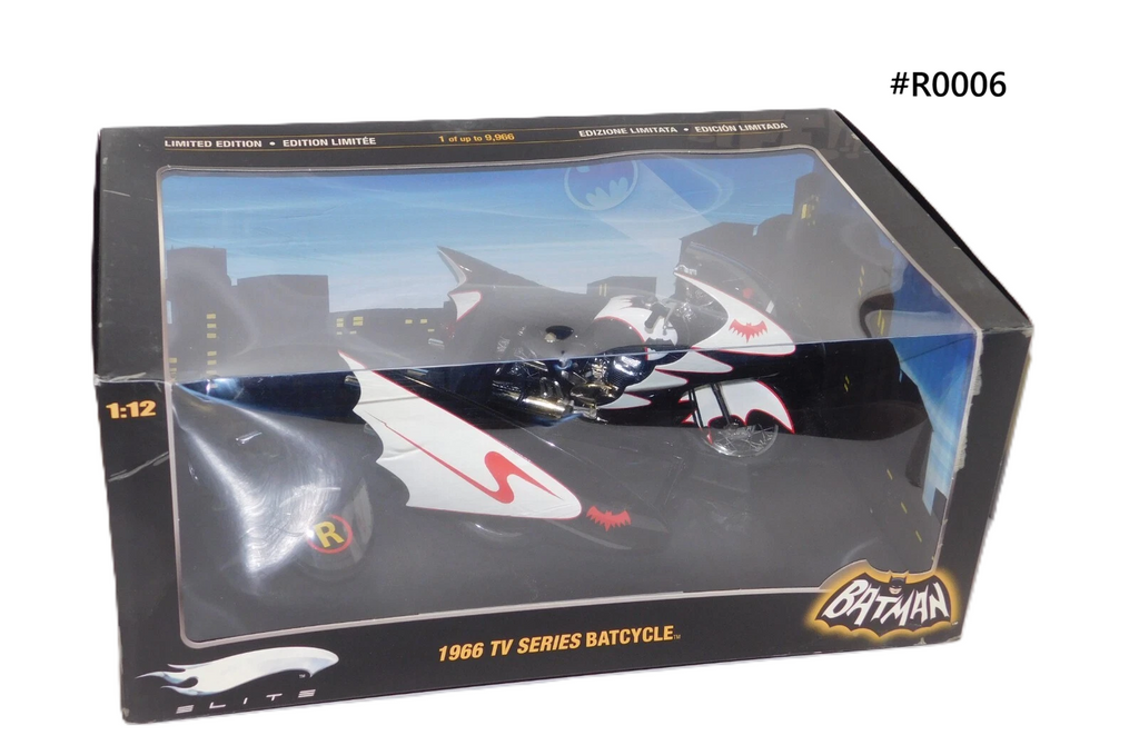 Batman TV Series Batcycle et sidecar 1966 HotWheels Elite 1/12