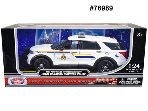 Ford Explorer Interceptor Utility Police 2022 RCMP/GRC Motor Max 1/24