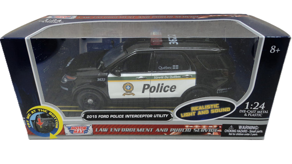 Ford Explorer Interceptor Utility Police SQ  2015 Motor Max 1/24