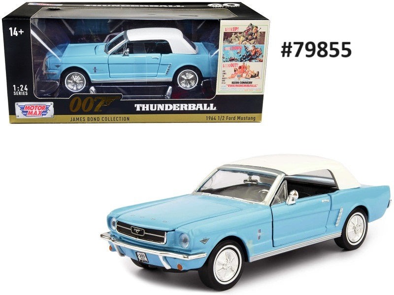 Ford Mustang Hardtop 1964 1/2 Motor Max 007 James Bond Collection 1/24