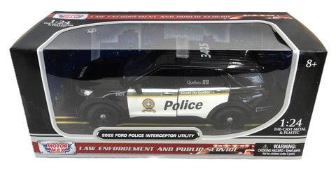 Ford Explorer Interceptor Utility Police SQ 2022 Motor Max 1/24