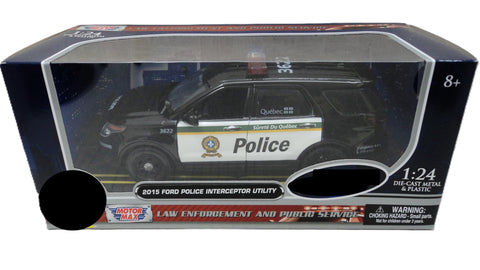 Ford Explorer Interceptor Utility Police SQ 2015 Motor Max 1/24