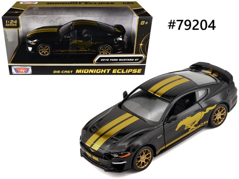 Ford Mustang GT 2018 Motor Max Midnight Eclipse 1/24