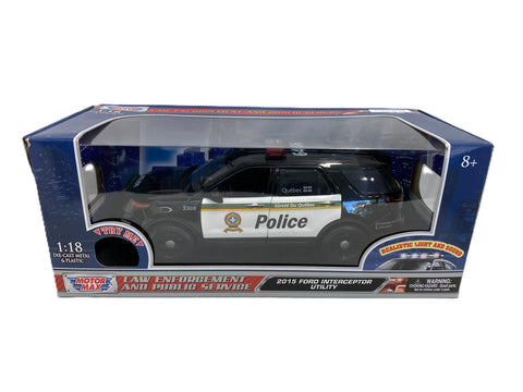 Ford Explorer Interceptor Utility Police SQ  2015 Motor Max 1/18