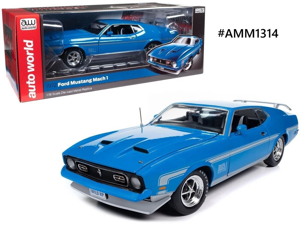 Ford Mustang Mach 1 1972 Auto World 1/18