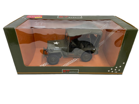Army Willys Jeep Offroad Classics Ut Models 1/18