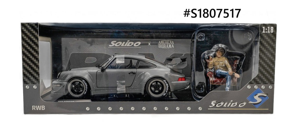 Porsche 911 (964) RWB Body Kit Solido & American Diorama 1/18