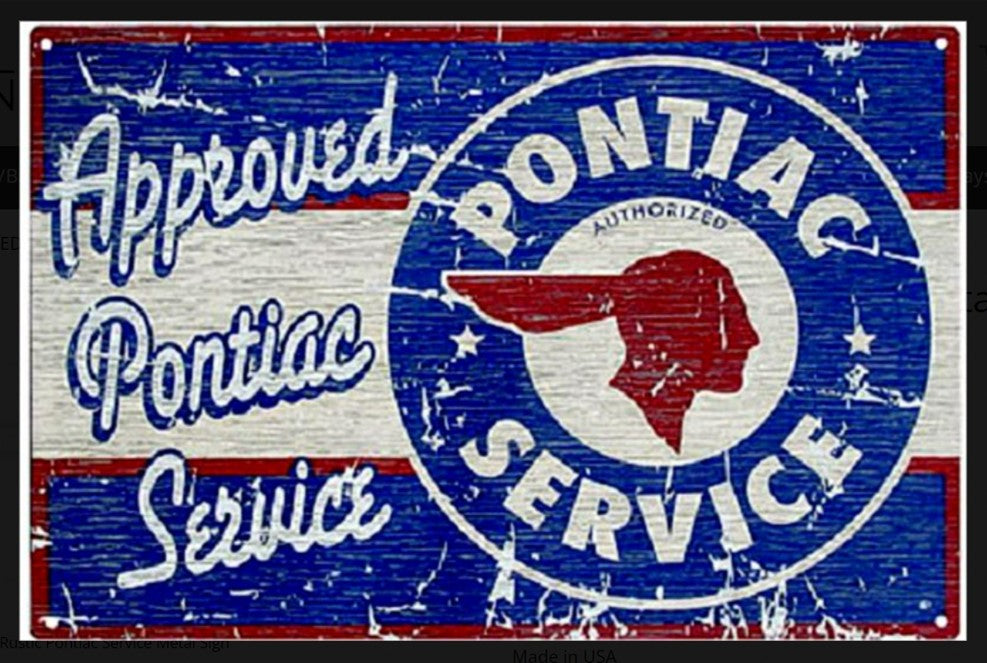 Enseigne Pontiac