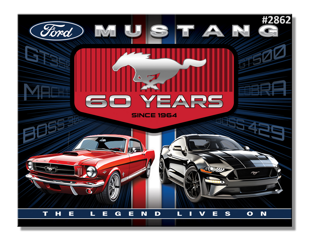 Enseigne Mustang 60th Anniversary