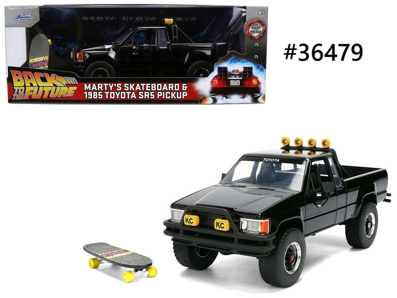 Marty's Skateboard & Toyota SR5 Pick Up 1985 Back To The Future Jada 1/24