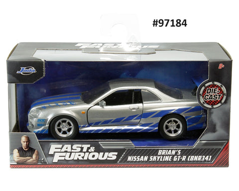 Nissan Skyline GT-R (R34) Fast & Furious Jada 1/32