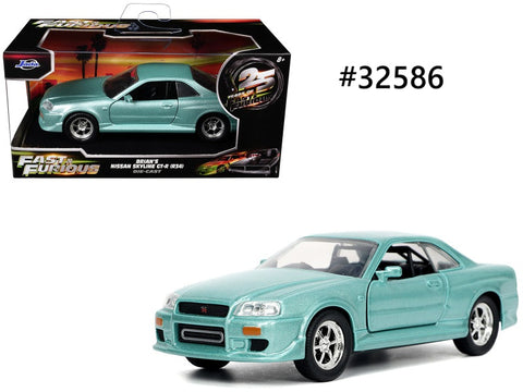 Nissan Skyline GT-R BNR34 Fast and Furious Jada 1/32