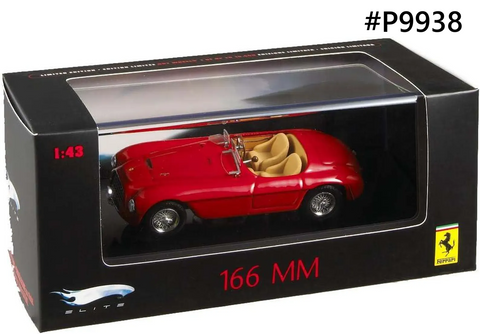 Ferrari 166MM Barchetta Spider 1949 HotWheels Elite 1/43