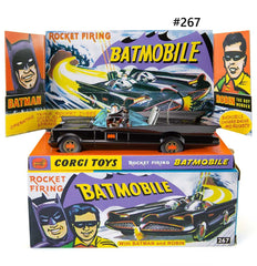 Batmobile with Batman and Robin - Gloss Black Edition RÉÉDITION Corgi 1/50