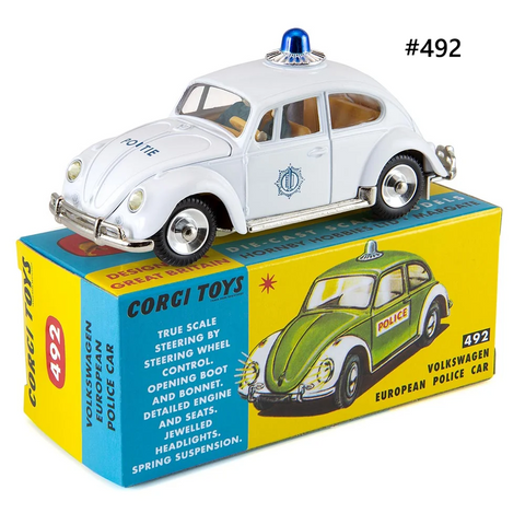 Volkswagen European Police Car Dutch Edition RÉÉDITION Corgi 1/44