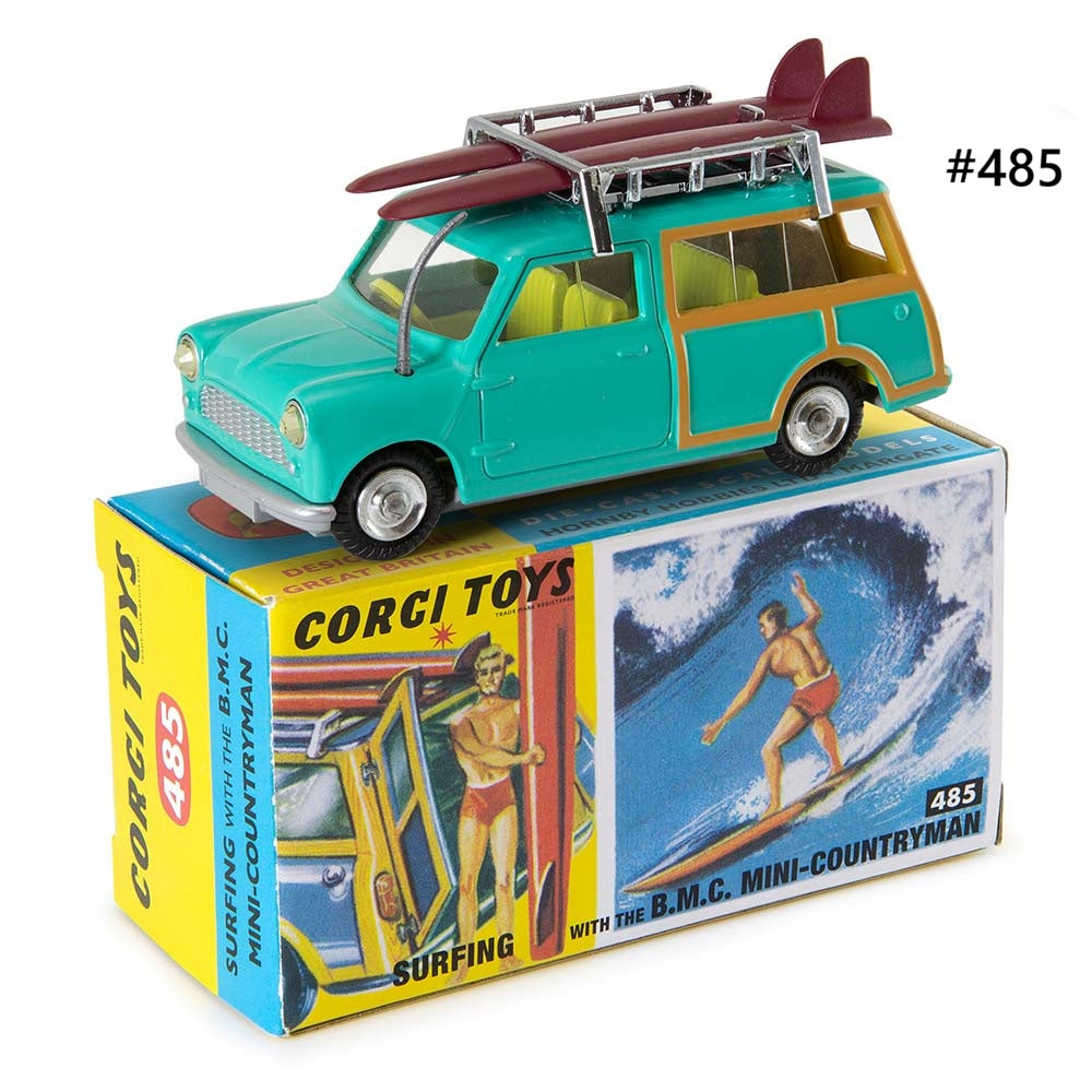 BMC Mini Countryman avec Surfer RÉÉDITION Corgi 1/42
