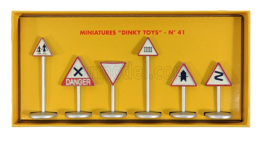 Ensemble de Panneaux de Signalisation Routière RÉÉDITION Dinky 1/43