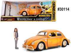 Volkswagen Beetle Transformers BumbleBee Jada Hollywood Rides 1/24