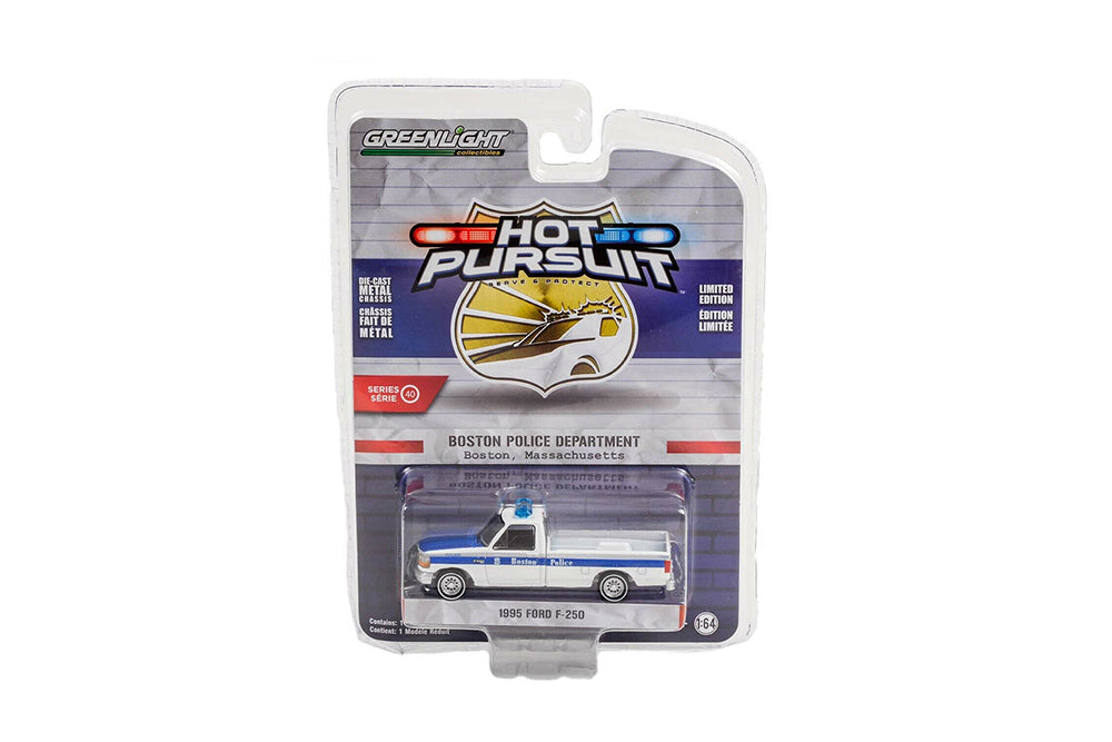 Ford F-250 1995 Police Greenlight Hot Pursuit 1/64