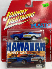 Dodge Charger Hawaiian  Funny Car 1971 Johnny Lightning Classic Plastic 1/64