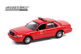 Ford Crown Victoria Interceptor 2001 Pompier Greenlight Fire & Rescue Series 2 1/64