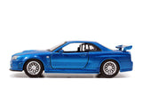 Nissan Skyline GT-R (R34) Fast and Furious Jada 1/32