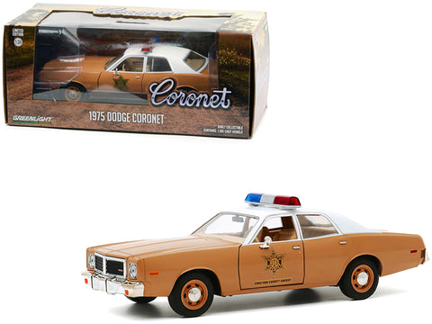 Dodge Coronet 1975 Police Choctaw County Sheriff Greenlight 1/24