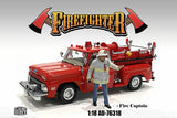 Figurine Capitaine Pompier American Diorama 1/18
