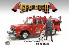 Figurine Pompier et son chien American Diorama 1/18