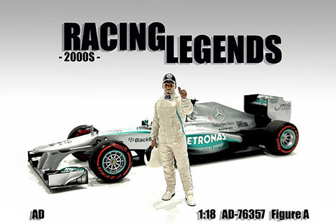 Pilote des années 2000 Racing Legends American Diorama 1/18