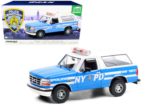 Ford Bronco Police New York 1992 Greenlight Artisan 1/18