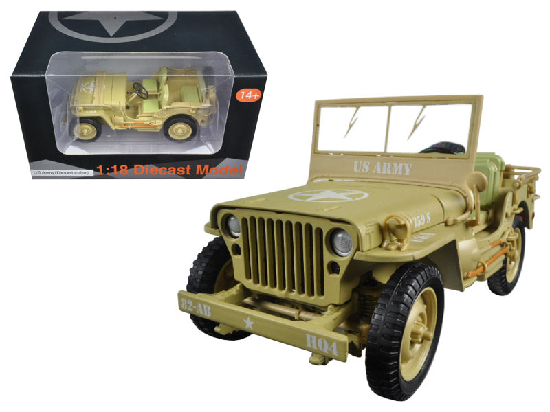 Jeep Willys US Army American Diorama 1/18