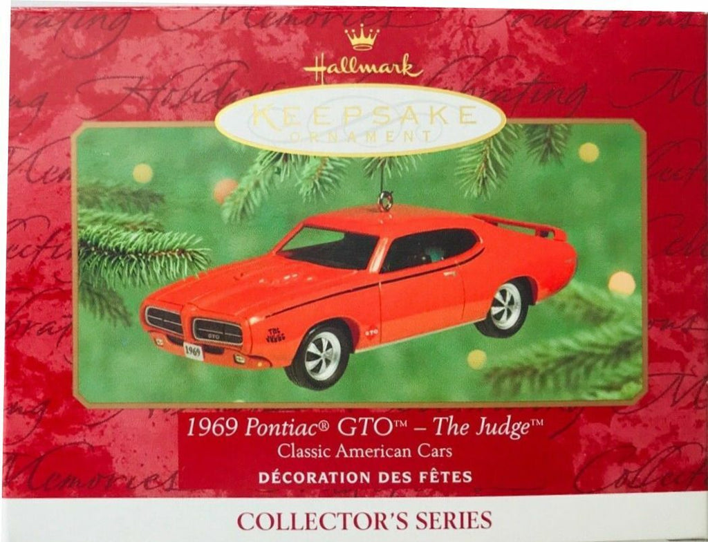 Pontiac GTO The Judge 1969 Ornement de Noël Keepsake Ornament Hallmark