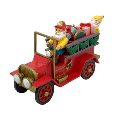 Père-Noël en camion de pompier Ornement de Noël Christmas Charmers Santa's Best Collectable